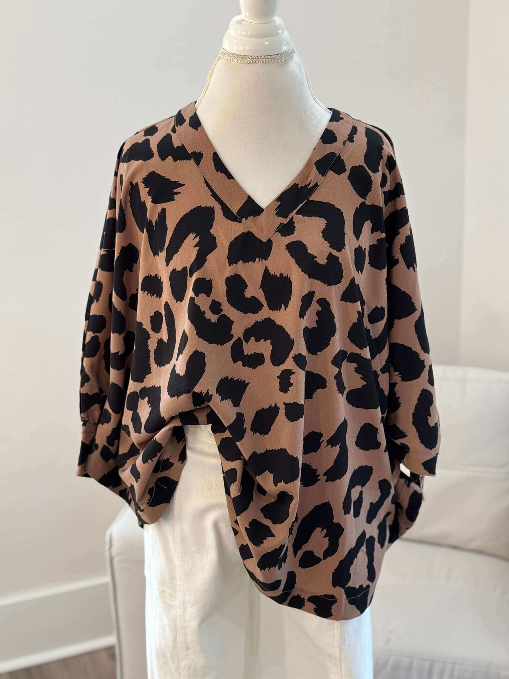 Carly Animal Print Blouse