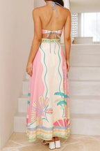 Heritage Halter Print Dress