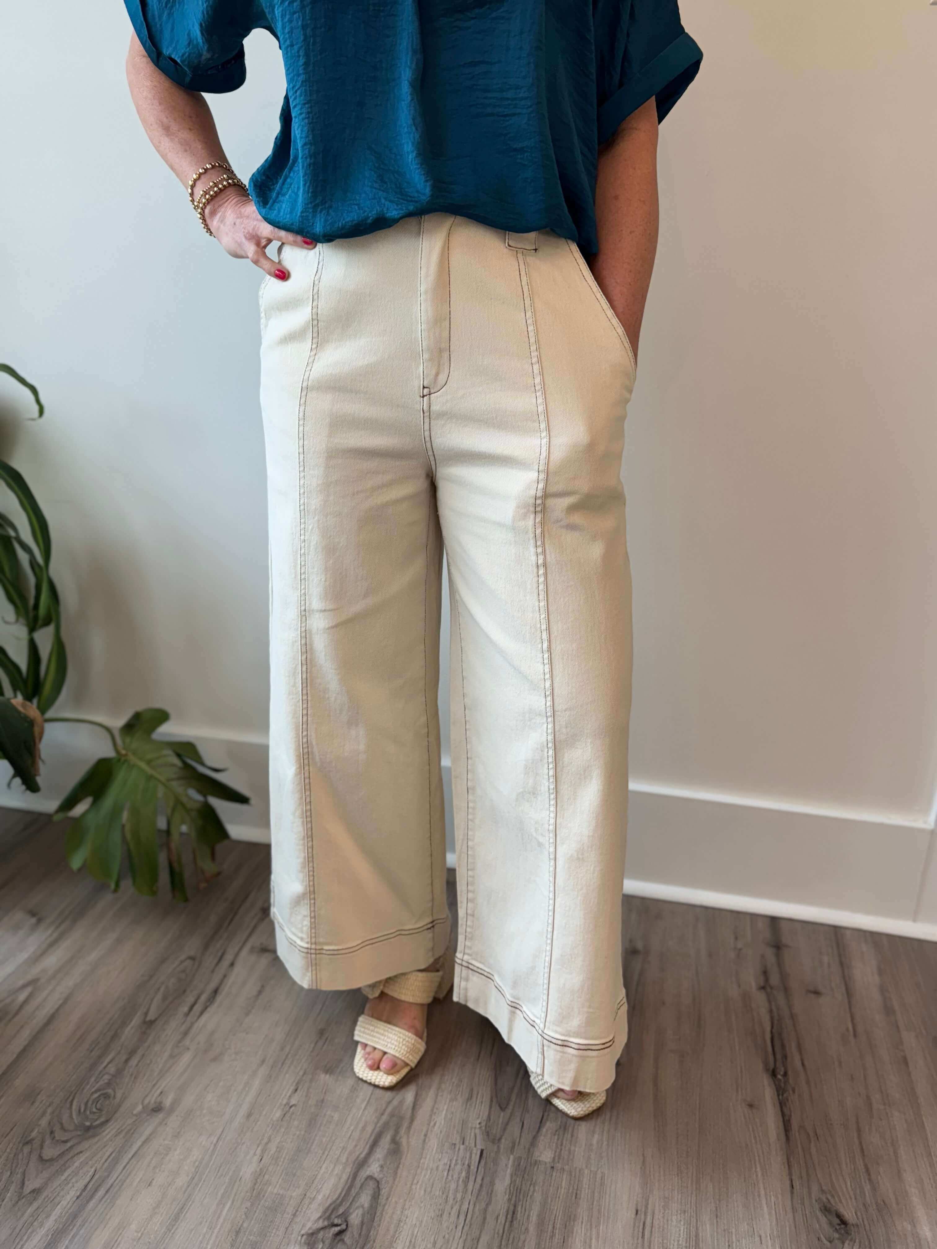 Shelley Ecru Pants
