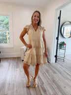 Tonya Stripe Shift Mini Dress