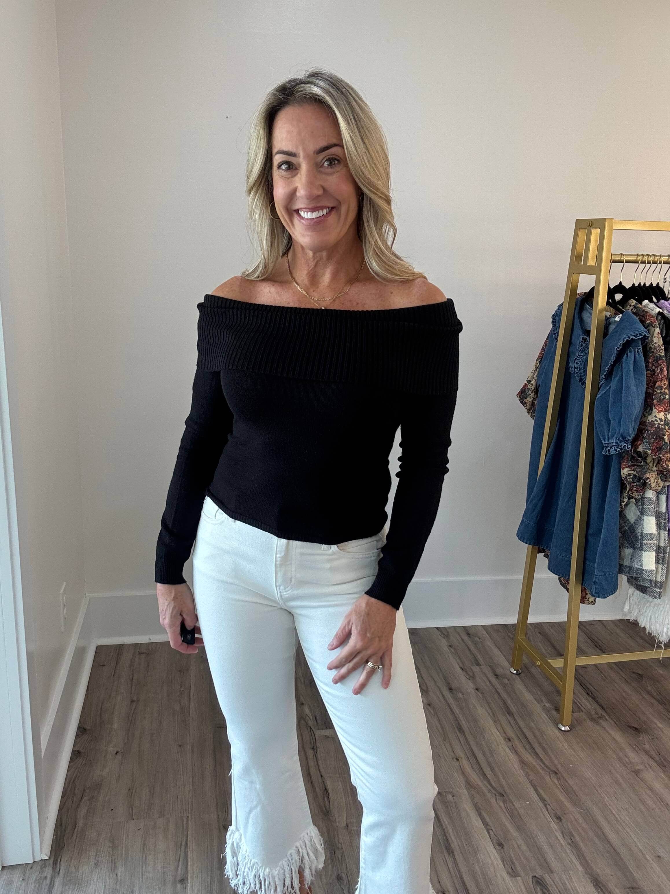 Effie Off Shoulder Sweater