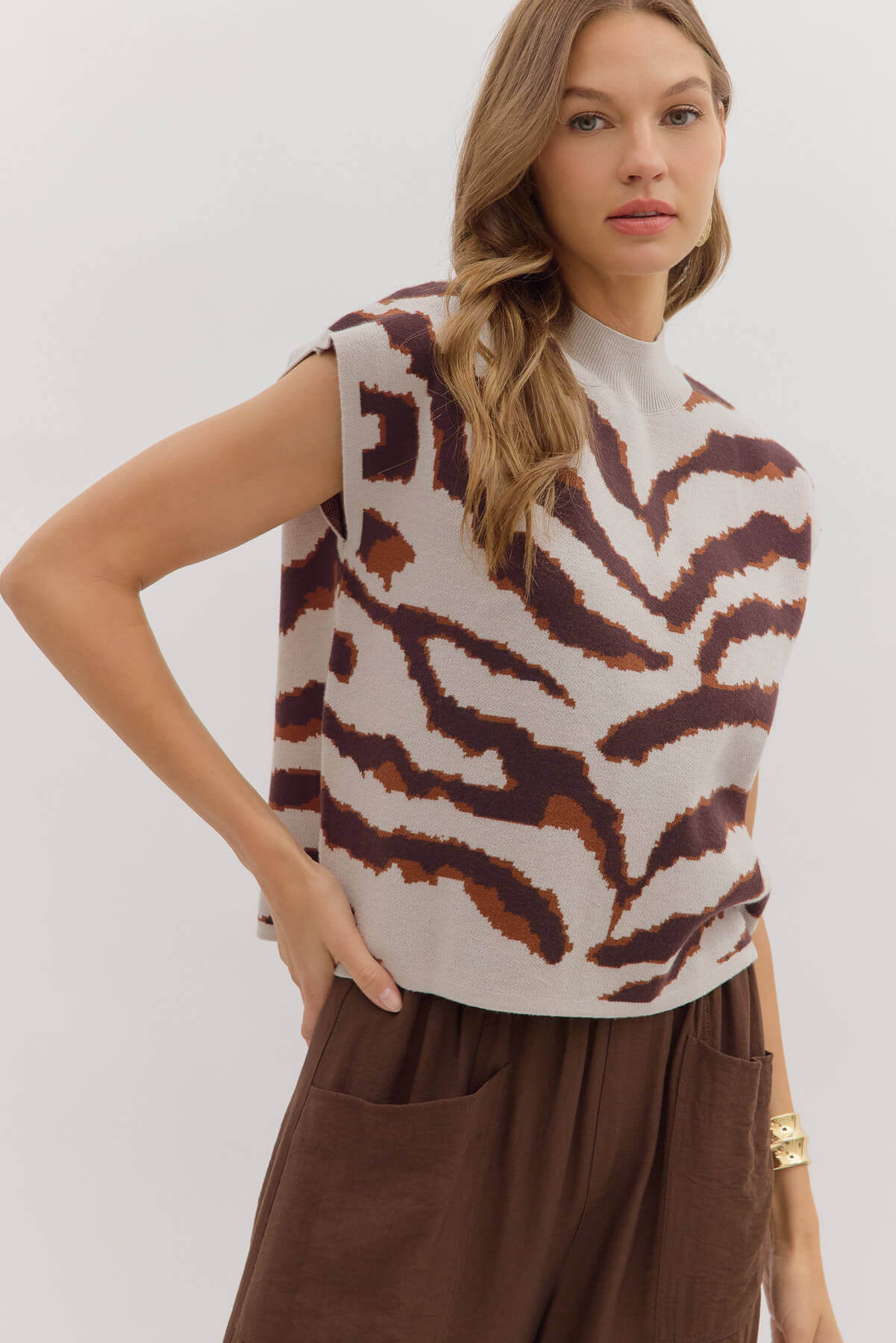 Kinley Animal Print Sweater