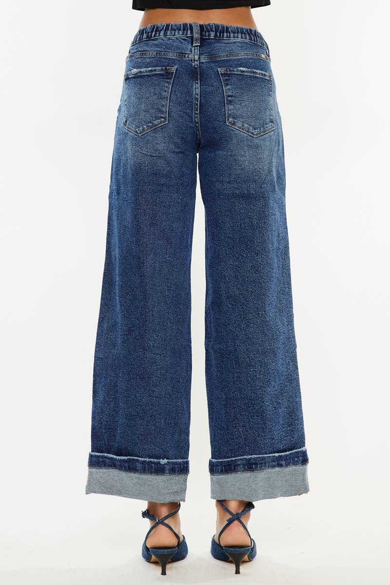 Sissy Crop Wide Leg Jeans