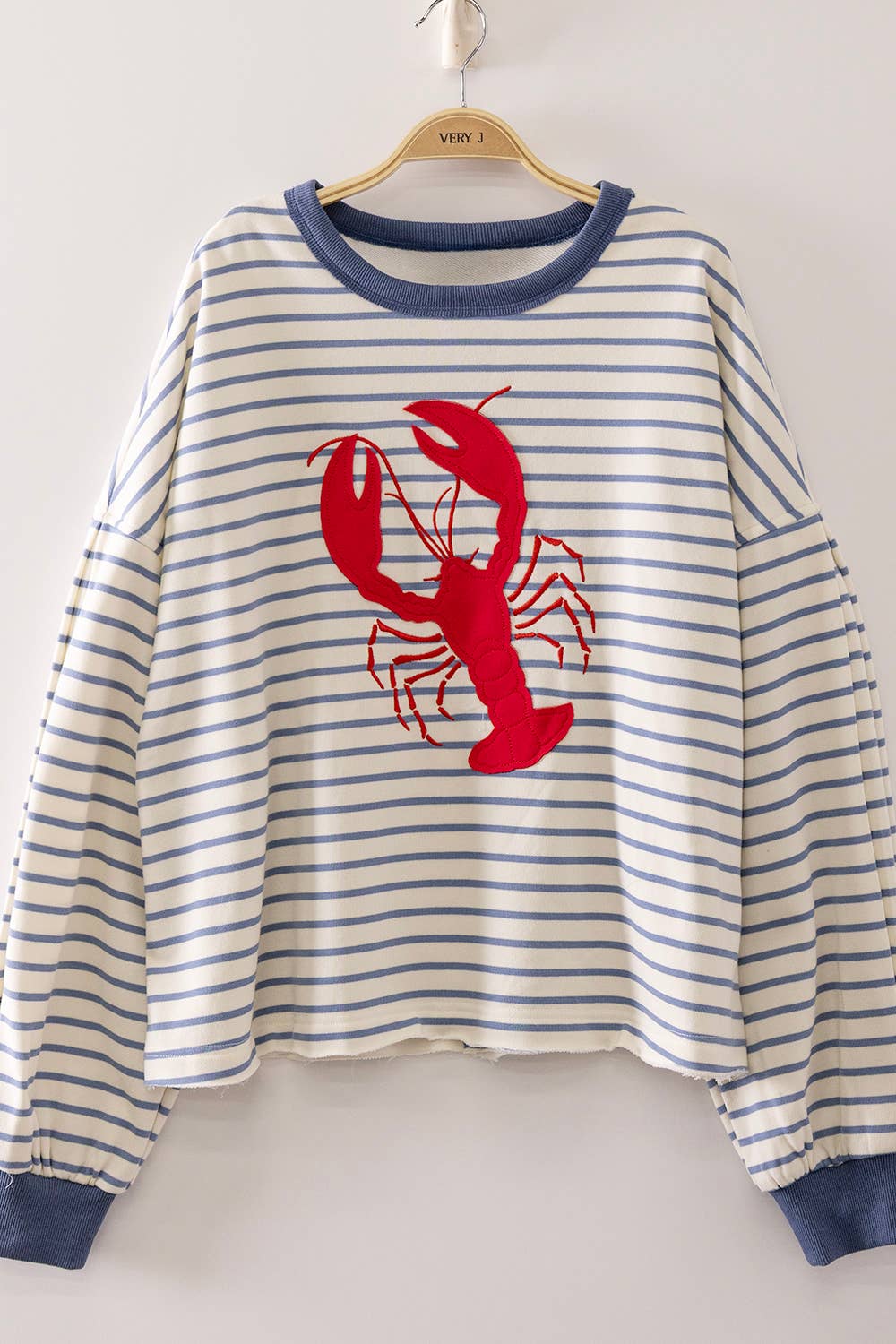 Lobster Stripe Long Sleeve Top