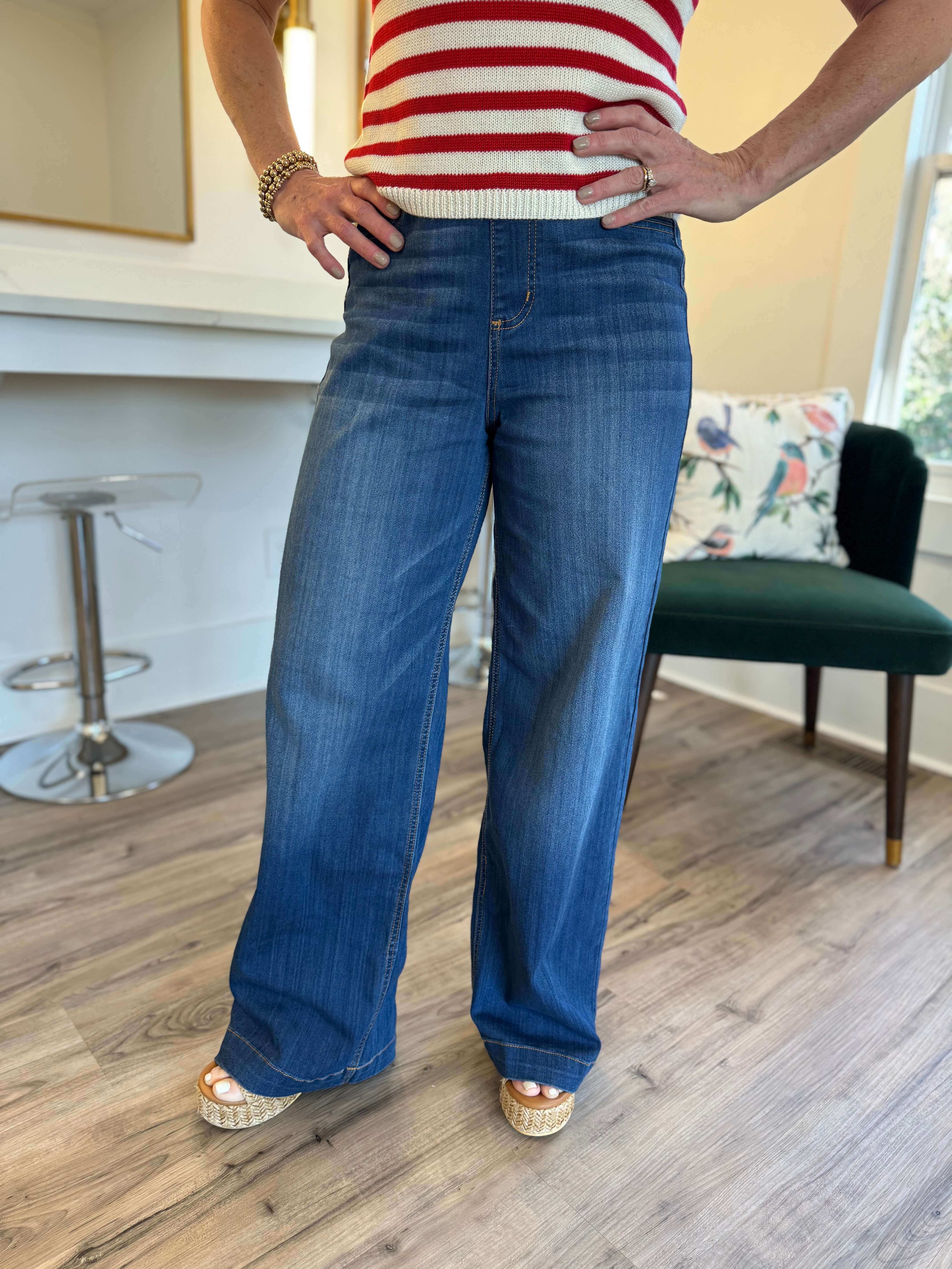 Haley High Rise Pull-On Wide Leg