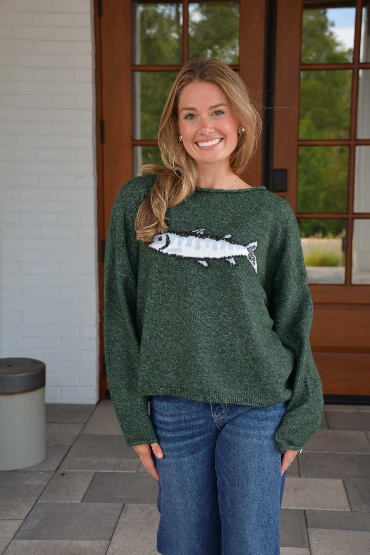 Graphic Fish Sweater
