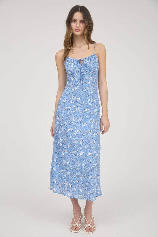 Patsy Blue Floral Midi