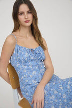 Patsy Blue Floral Midi