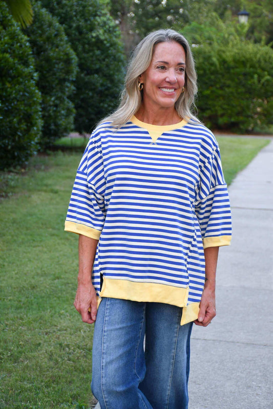 Susan Stripe Knit Top