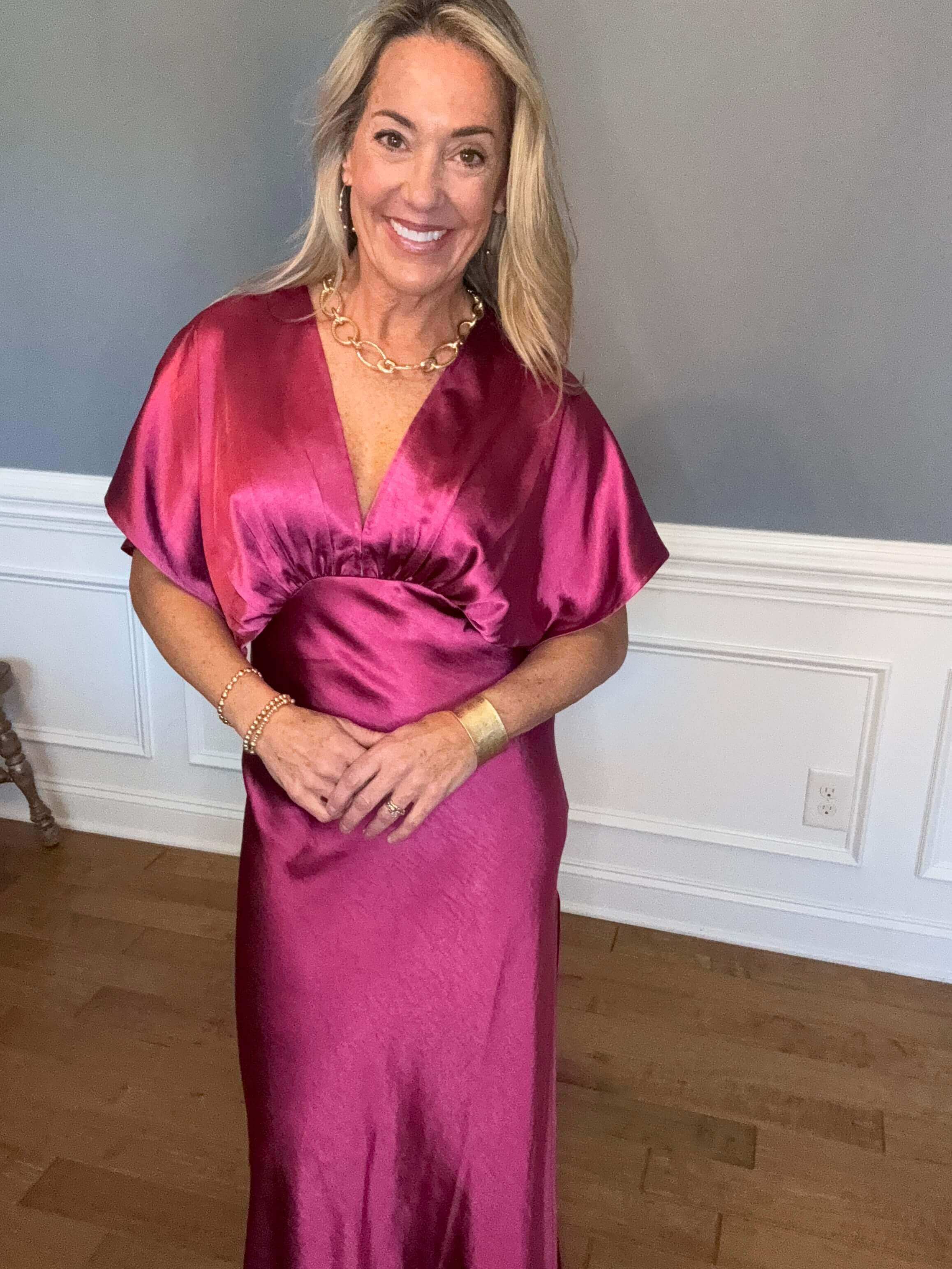 Hammered Gold Textured Necklace