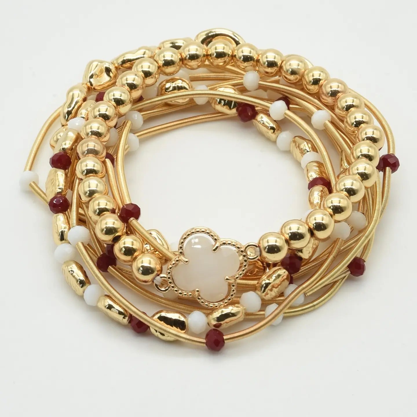 Gameday Clover Charm Bracelet