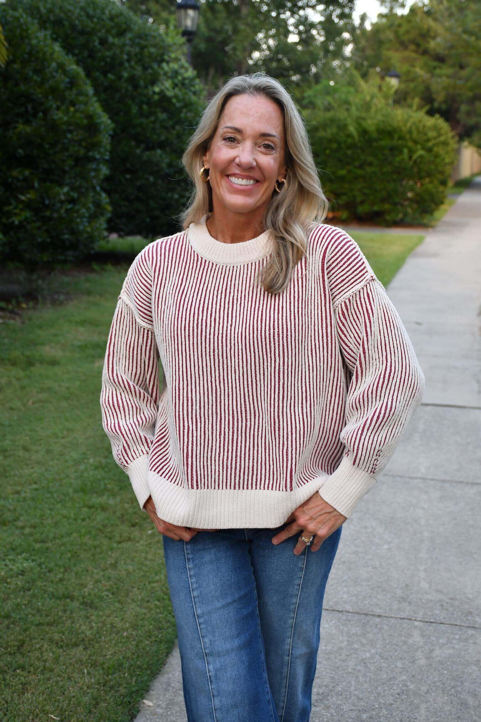 Cabernet Two Tone Sweater
