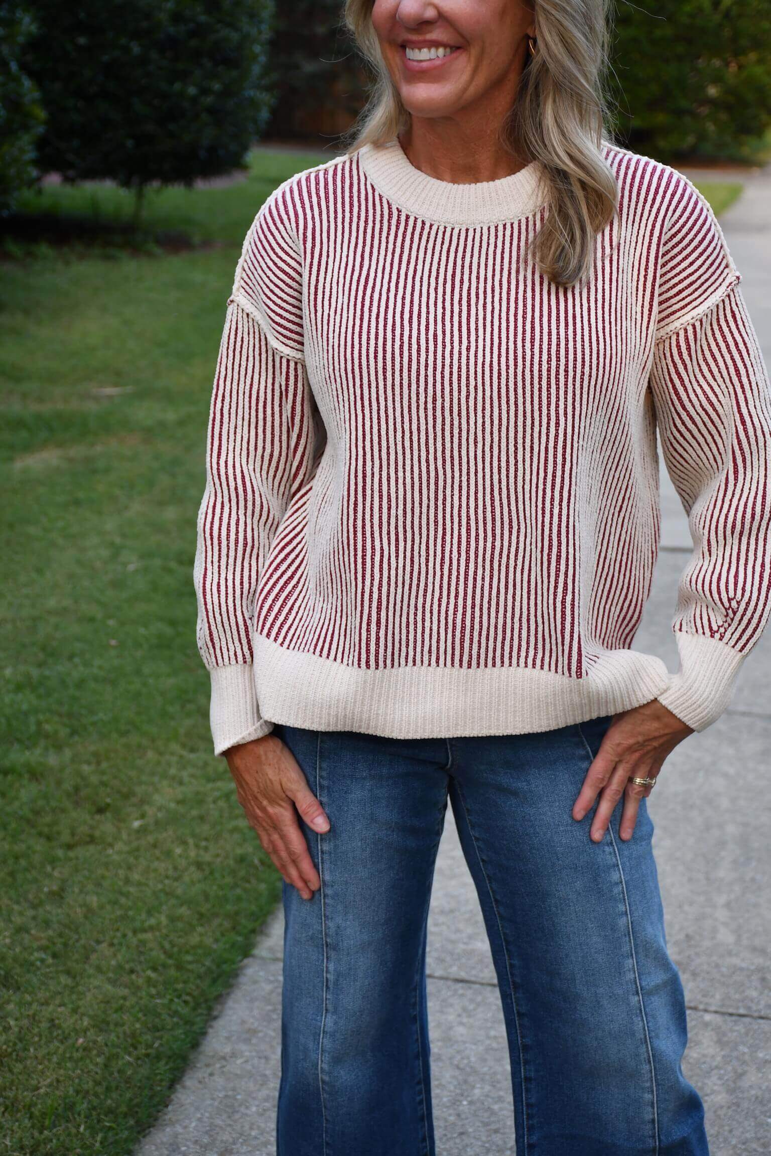 Cabernet Two Tone Sweater