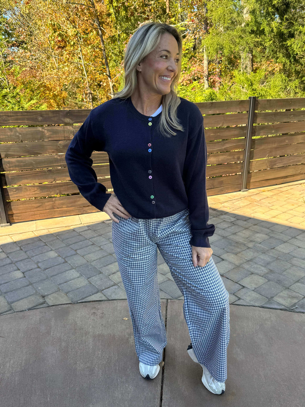 Sandra Navy Cardigan