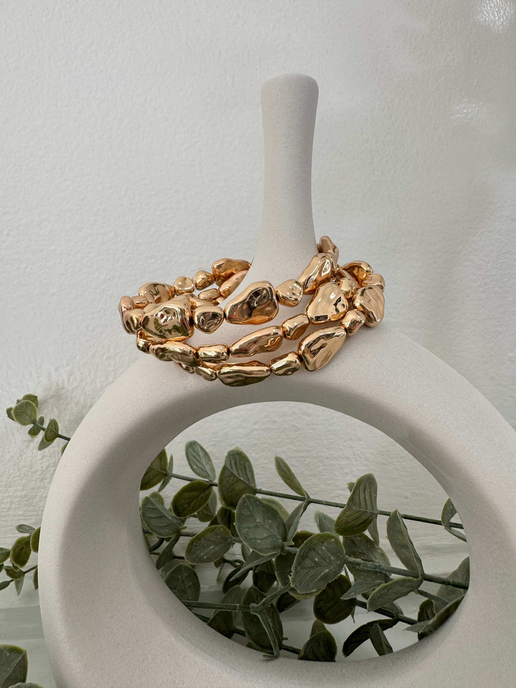 Gold Nugget Bracelet