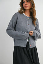 Ashley Grey Cardigan