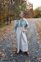 Mary Embroidery Midi Dress