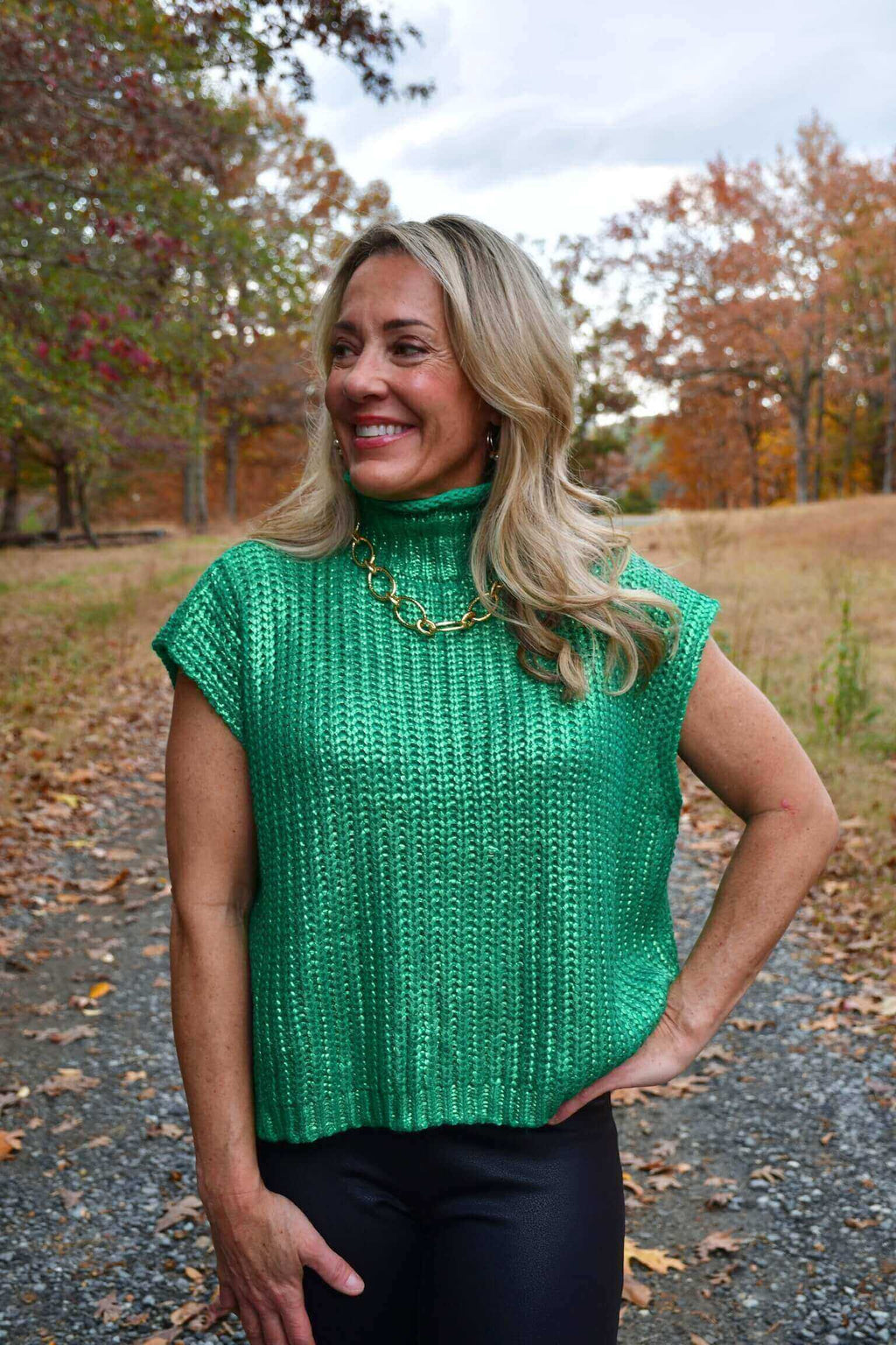 Riley Metallic Sweater