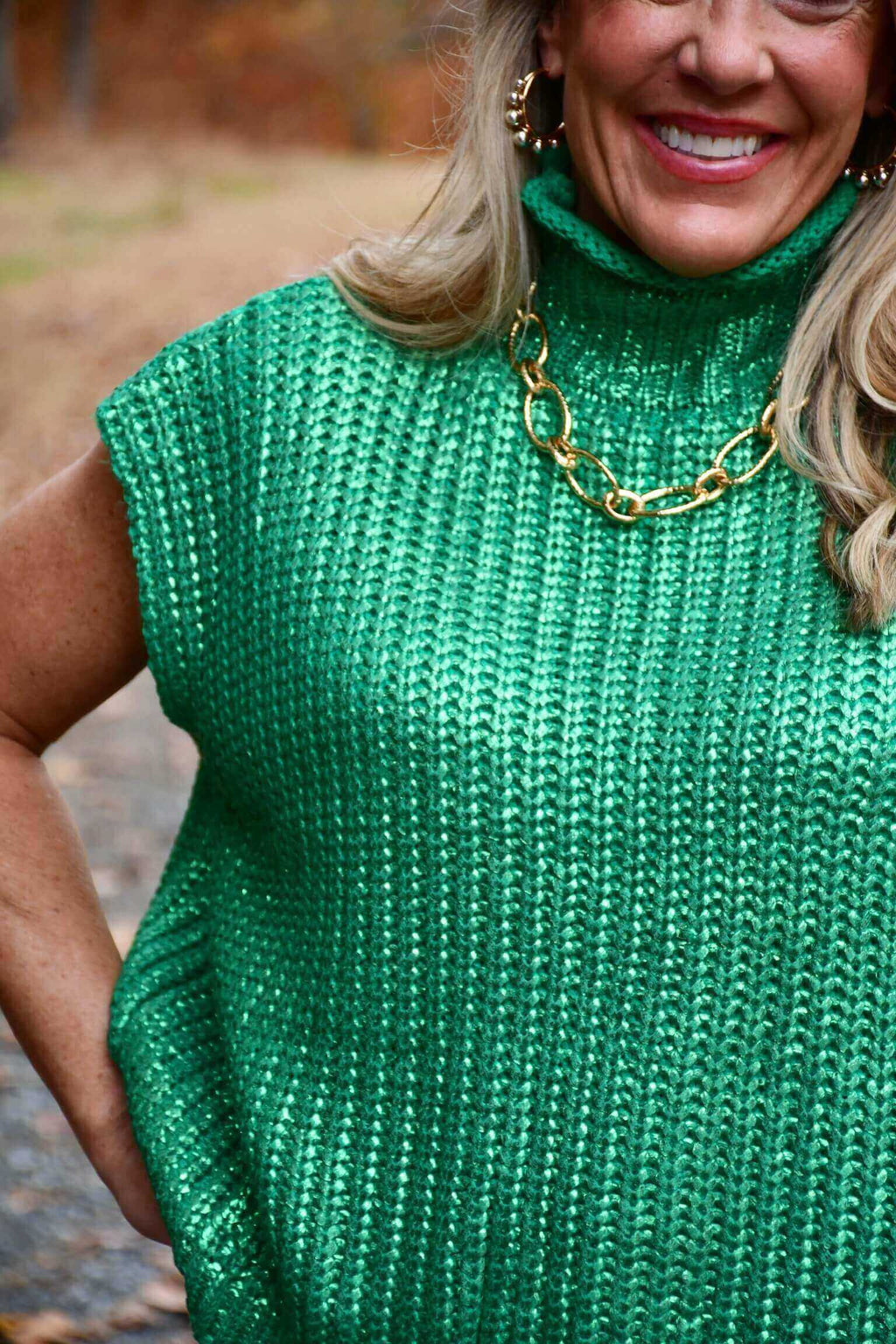 Riley Metallic Sweater