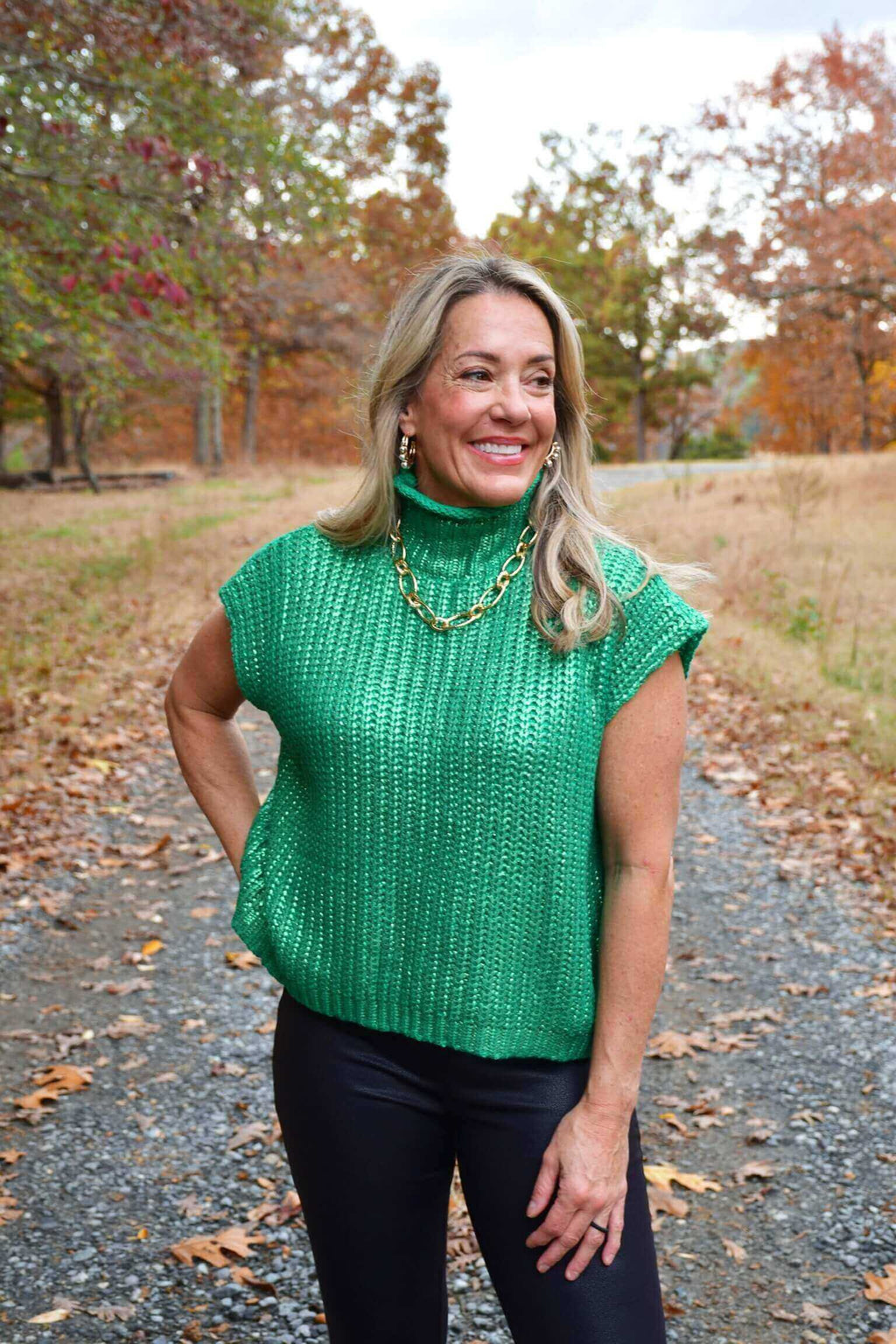 Riley Metallic Sweater