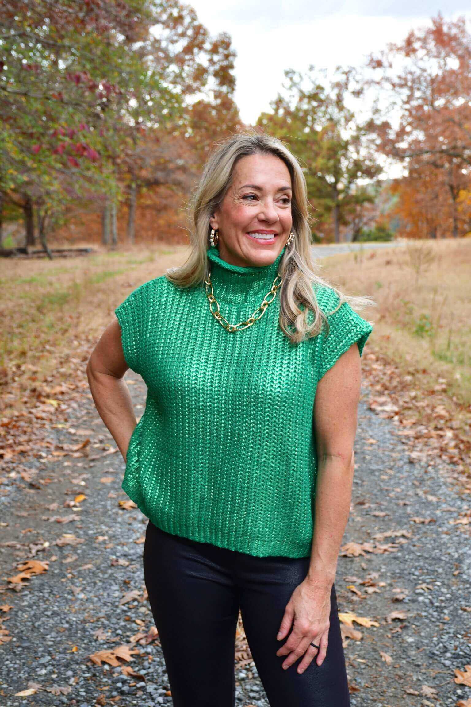 Riley Metallic Sweater