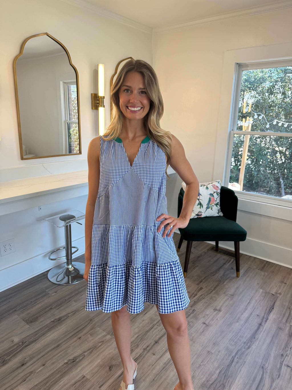 Greta Gingham Dress