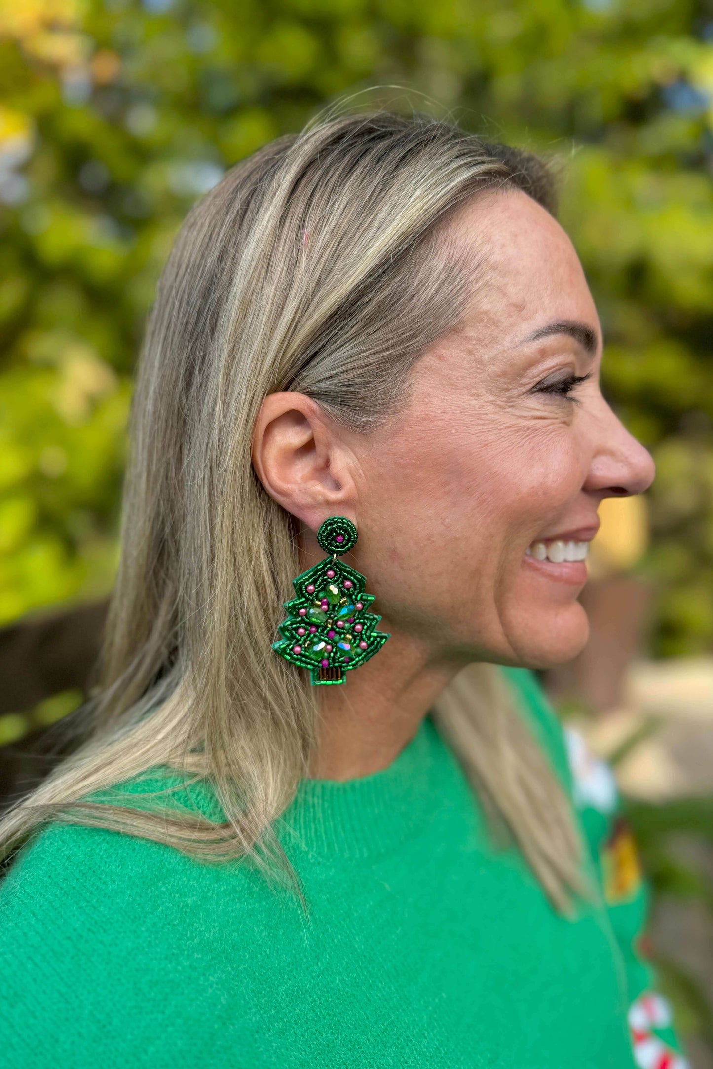 Christmas Tree & Bulb Earrings