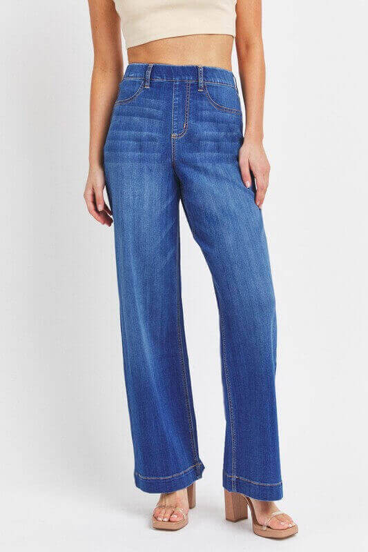 Haley High Rise Pull-On Wide Leg