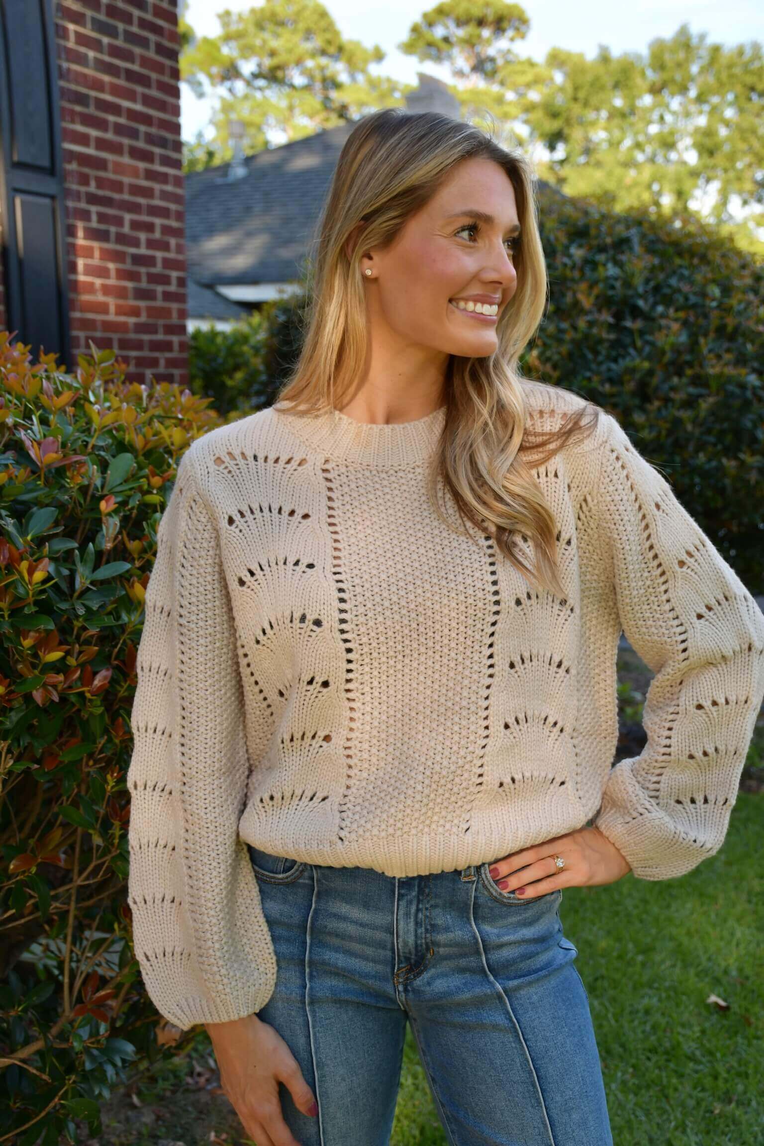 Brandi Crochet Sweater