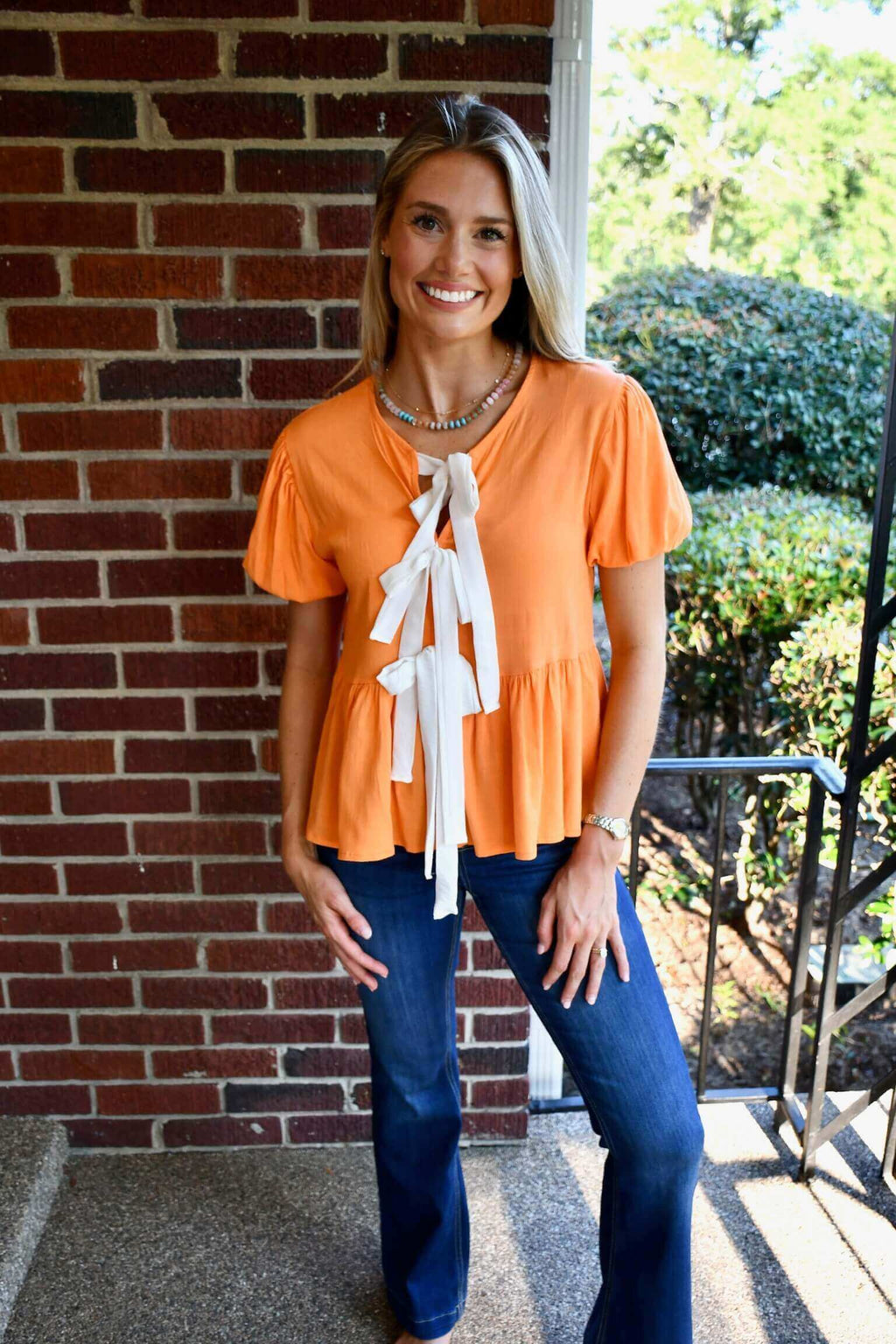 Holly Orange Top