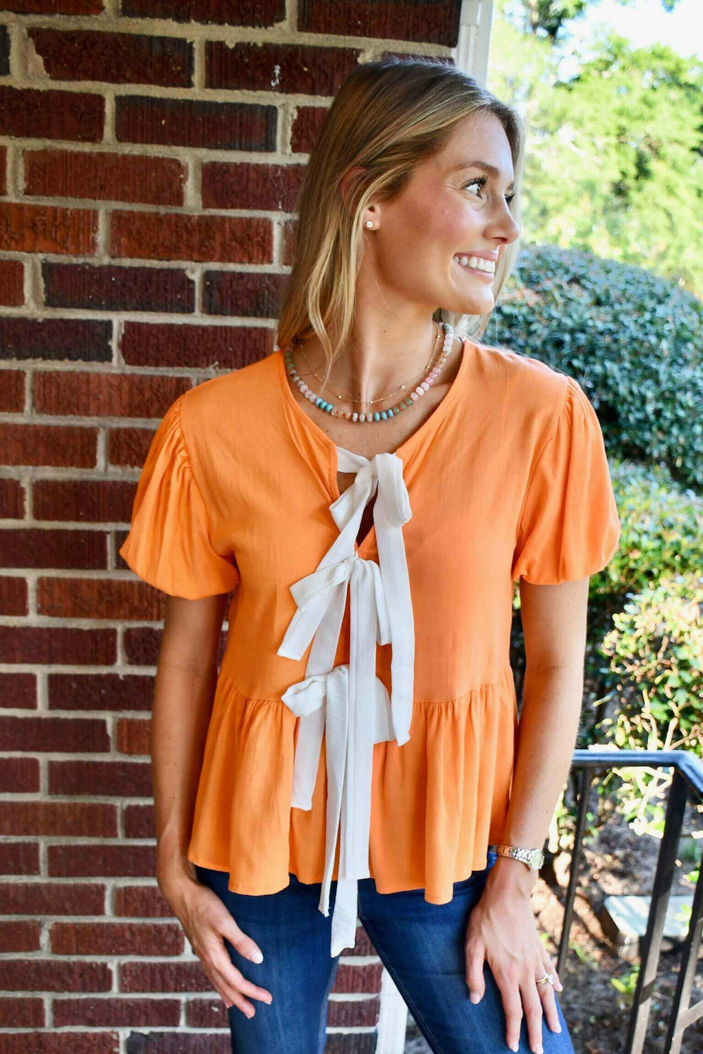 Holly Orange Top