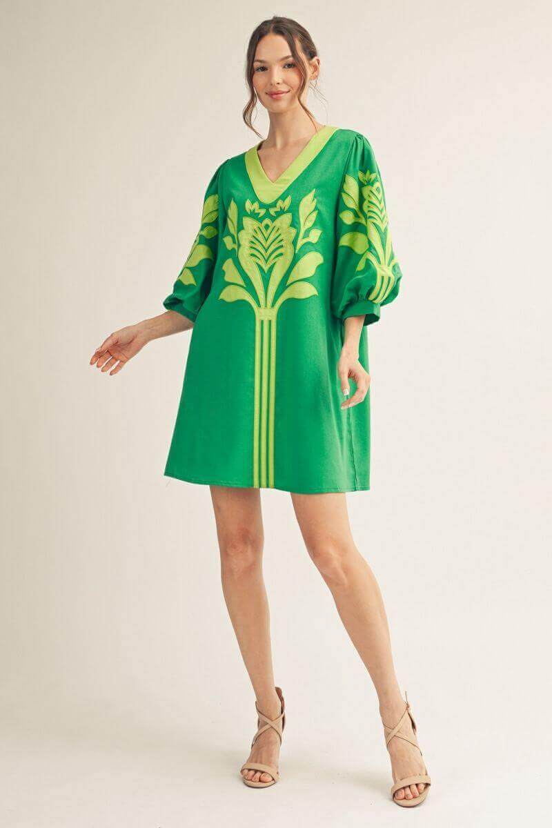 Kat Contrast Mini Dress