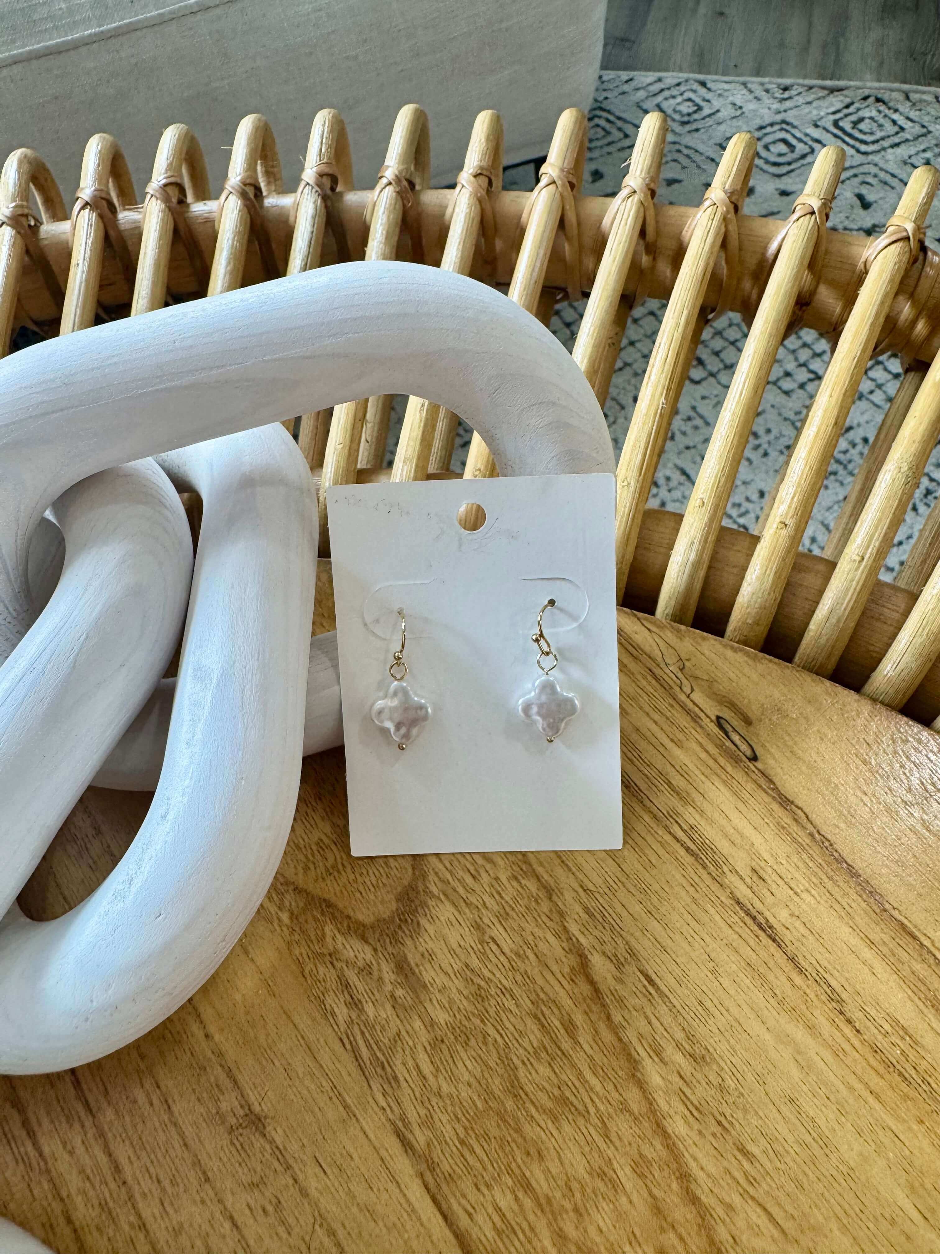 Pearl Clover Earrings