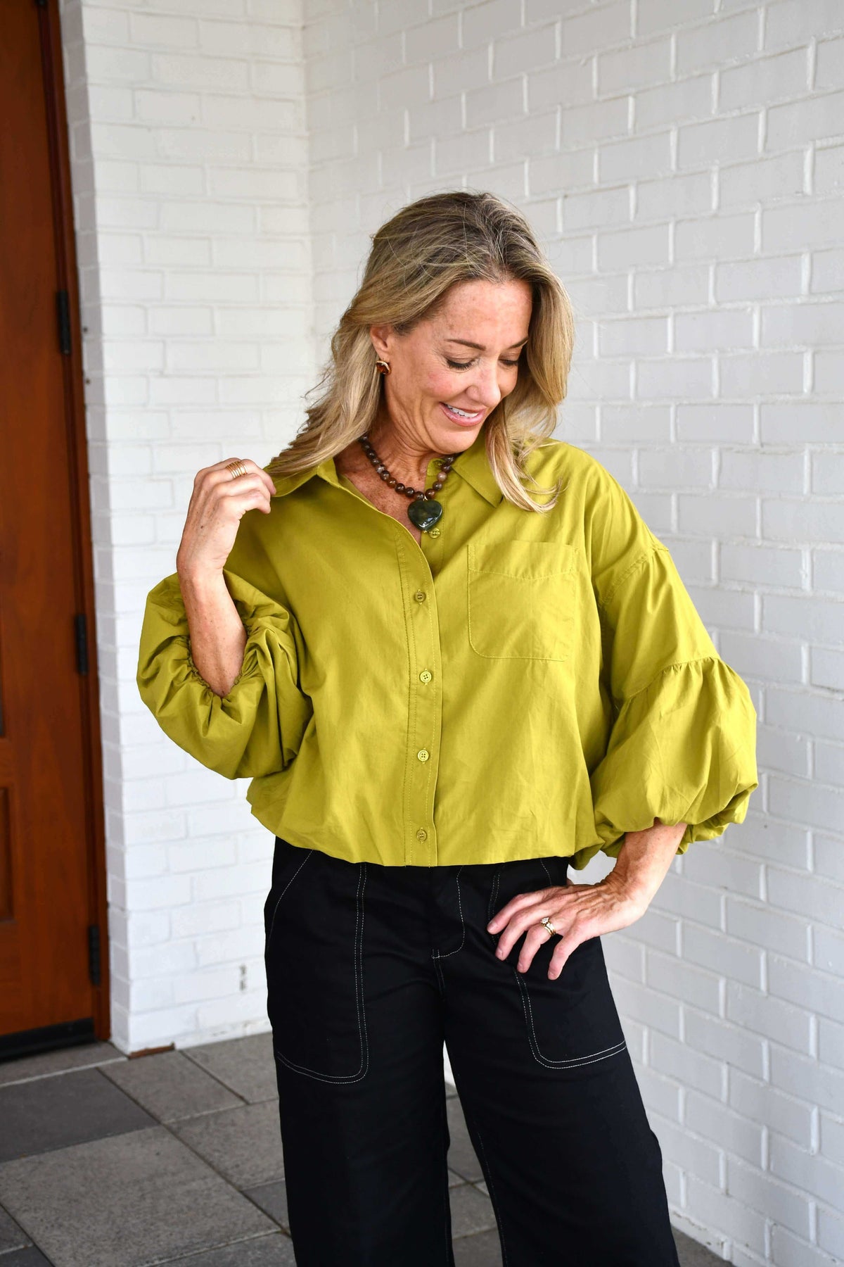 Envy Button Up Top