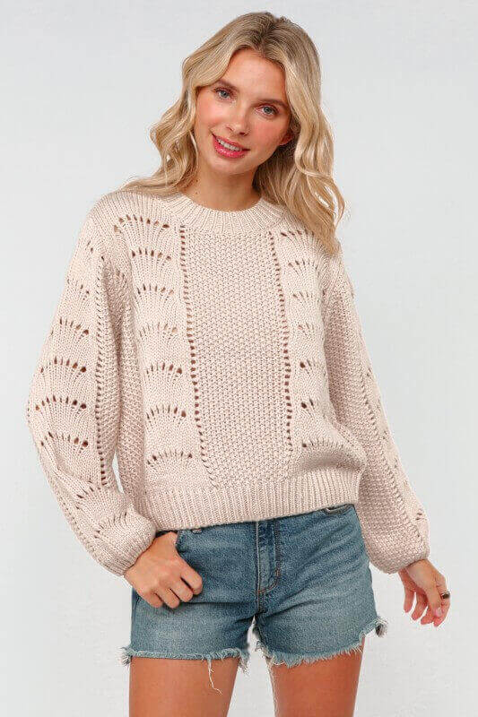 Brandi Crochet Sweater