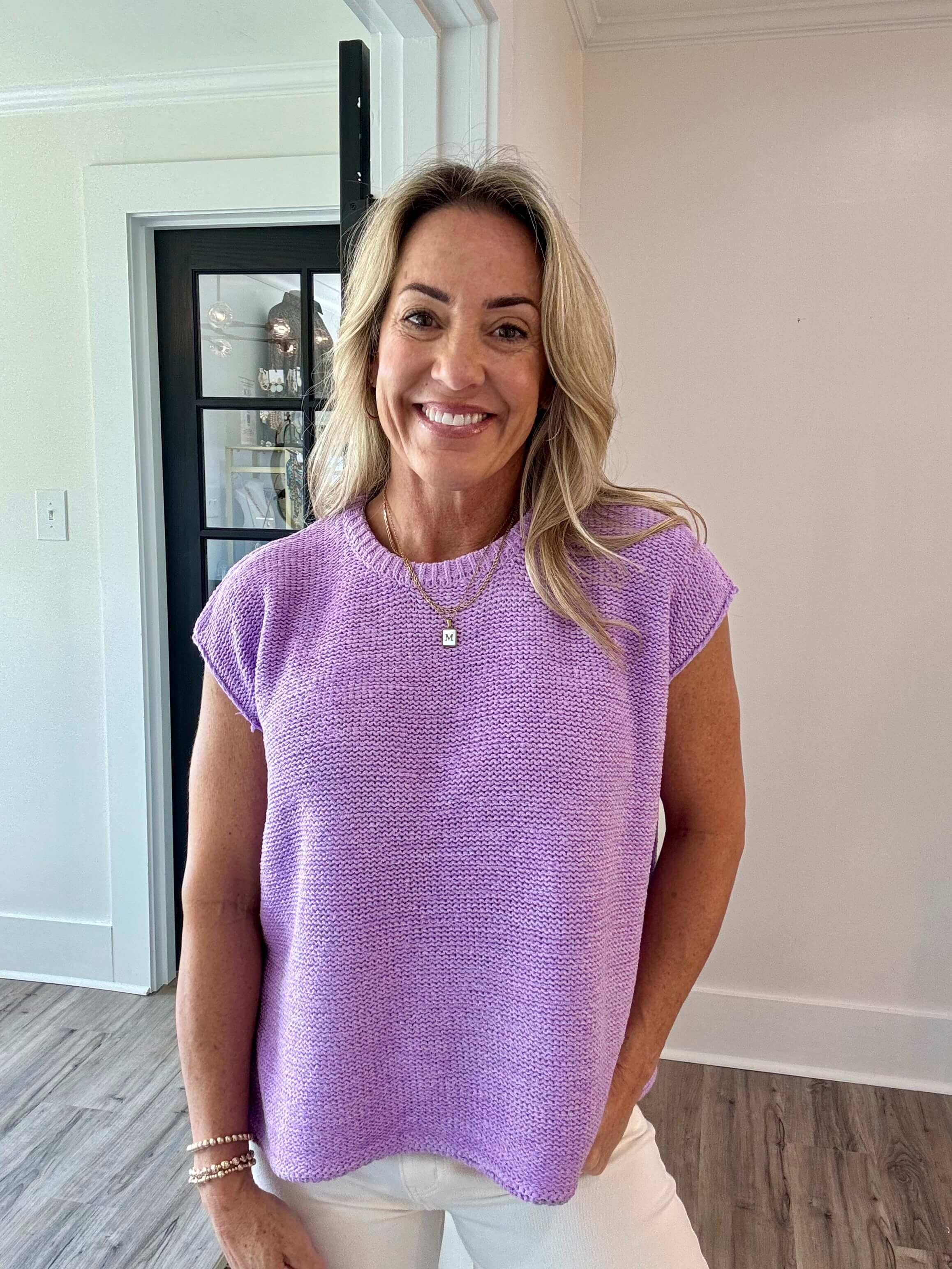 Heidi Lavender Sweater
