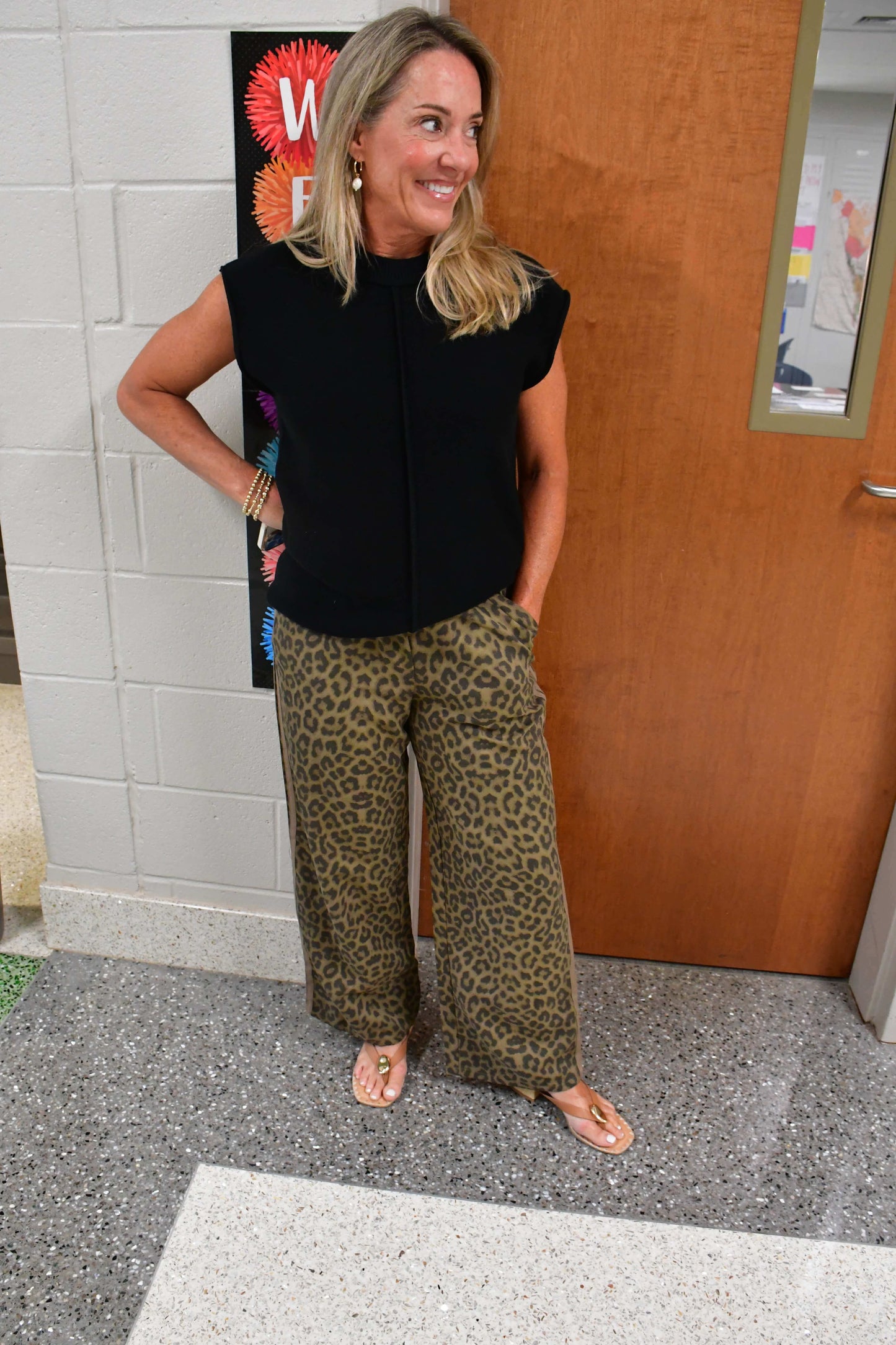 Larane Leopard Printed Pant