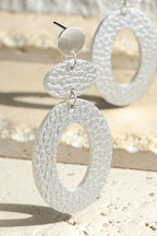 Faux Leather Earrings