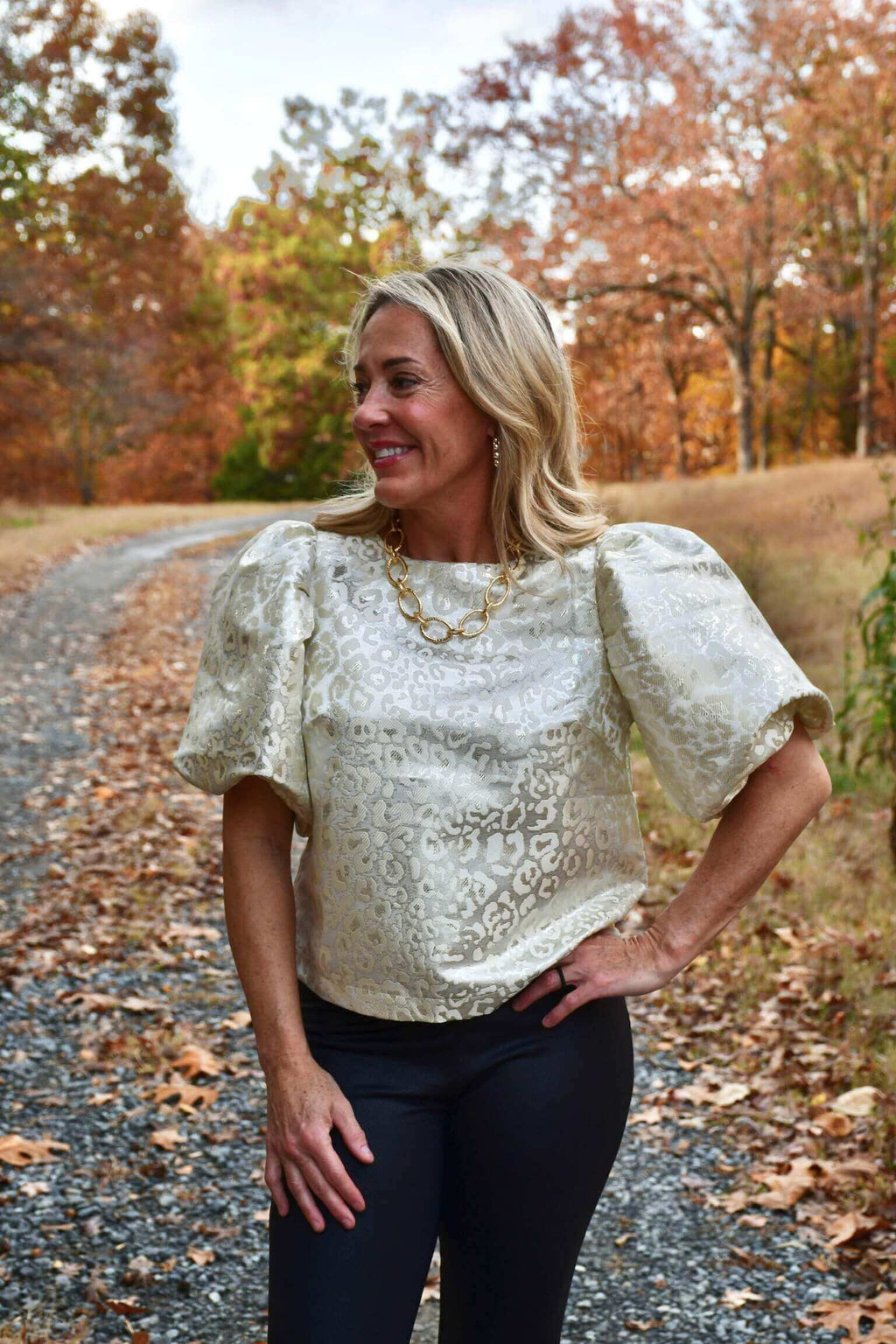 Blair Cream Puff Sleeve Blouse