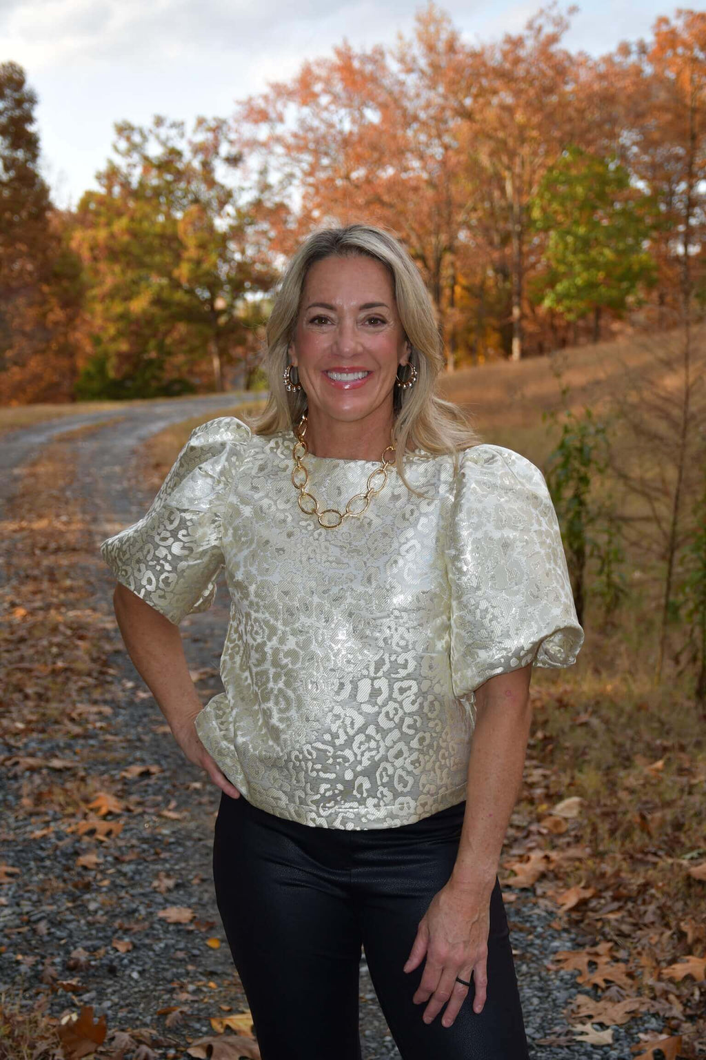 Blair Cream Puff Sleeve Blouse