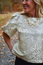 Blair Cream Puff Sleeve Blouse