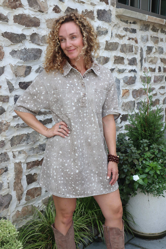 Bambi Print Dress