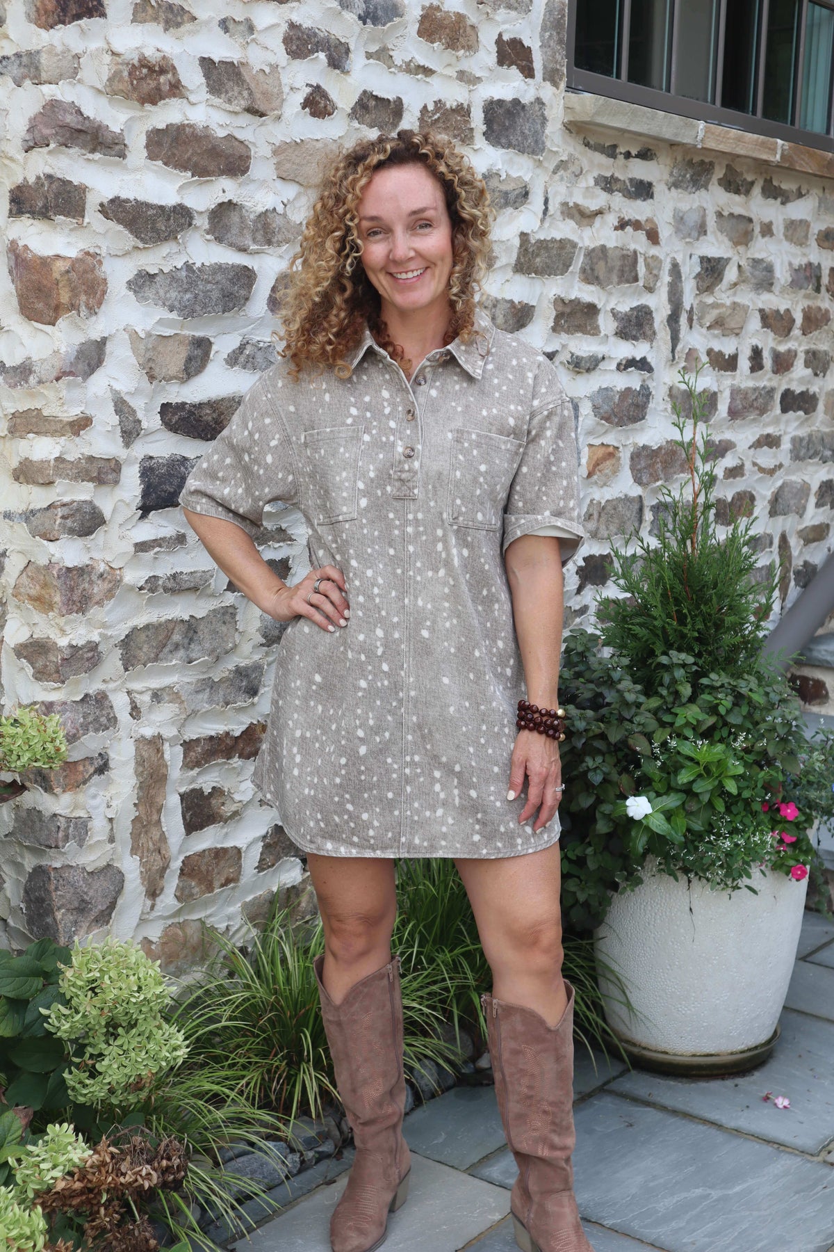 Bambi Print Dress