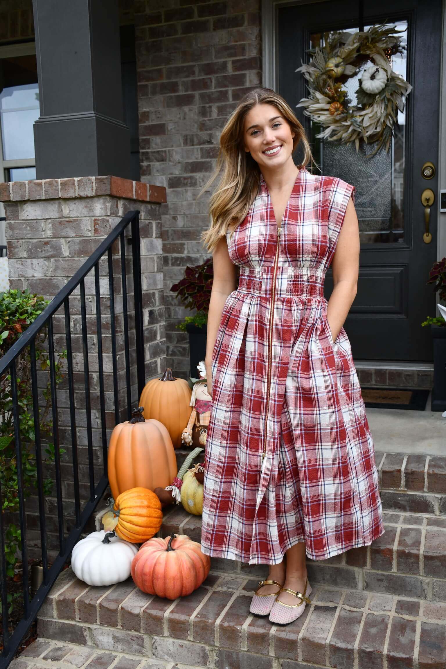 Autumn Tide Smocked Dress