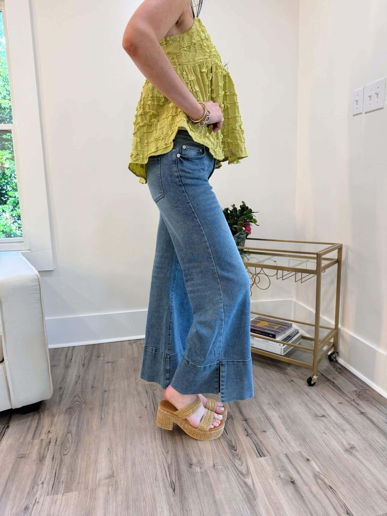 Sally Wide Cuff Denim