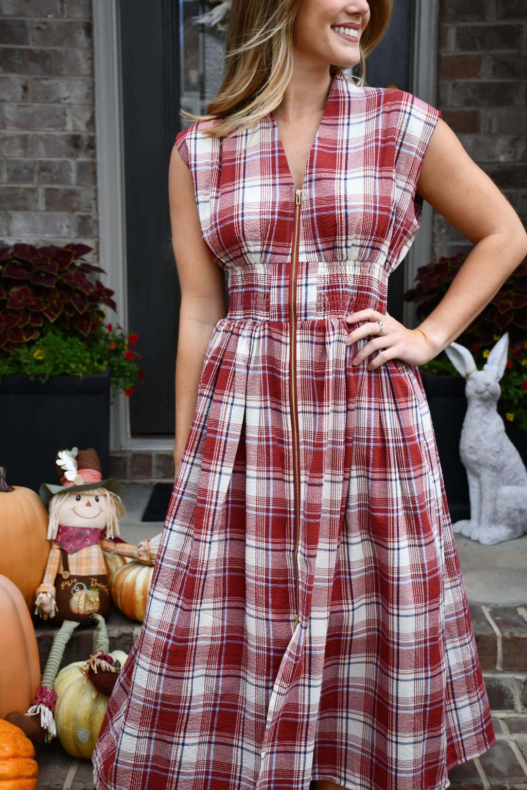 Autumn Tide Smocked Dress