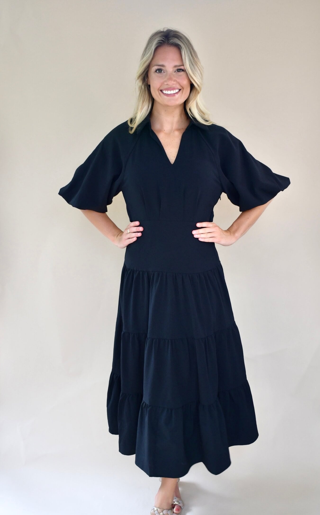 Maggie Black Maxi Dress