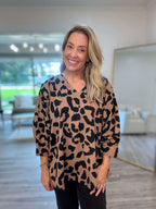 Carly Animal Print Blouse