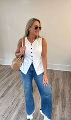 Whitney White Vest