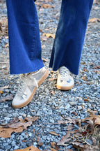 Vera Silver & Tan Sneaker